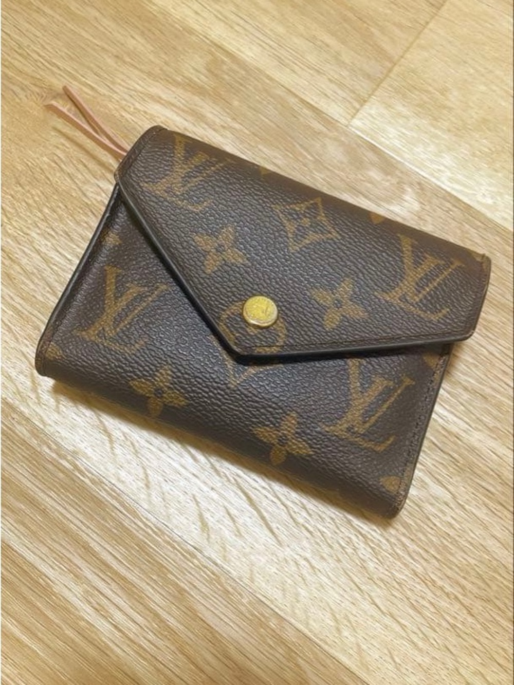 Louis Vuitton Portefeuille Victorine Monogram Brown Rose Ballerine